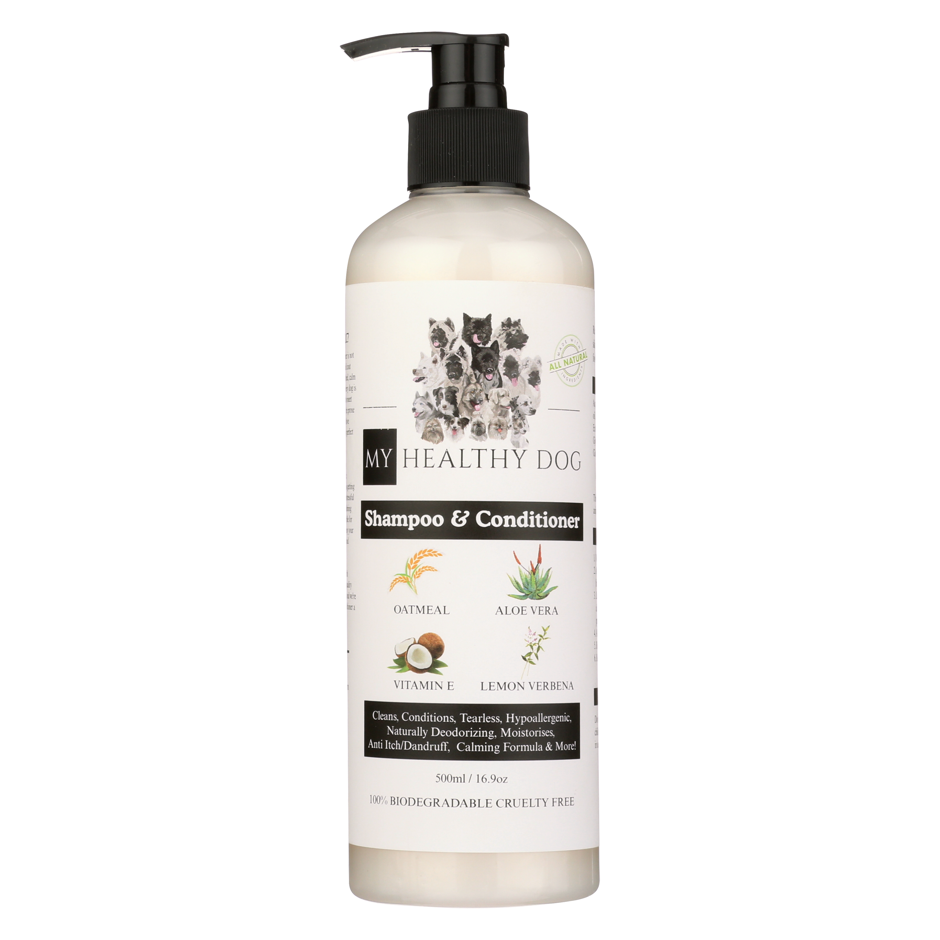 Dog shampoo and conditioner
